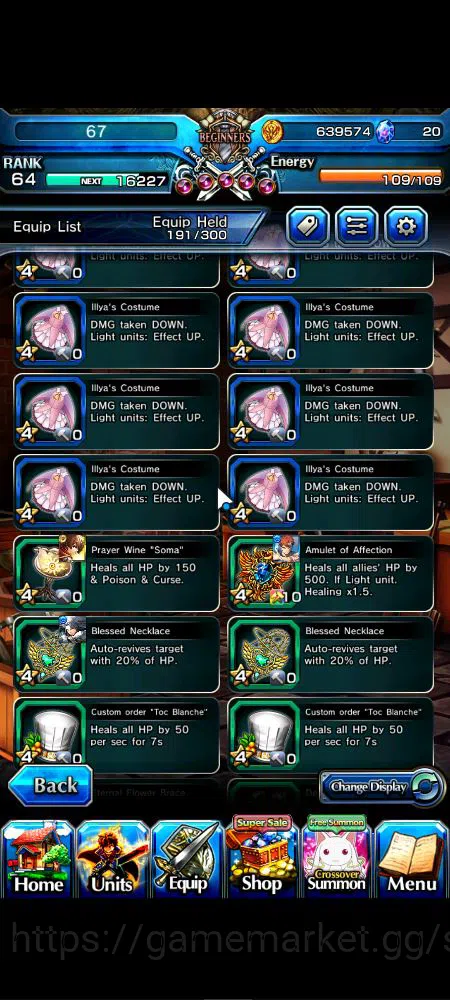Grand Summoners Accounts Mid-Game Global|Rank 64|44 RGB|23 Ascend|RoyTW,EmiyaTW,Summer 14