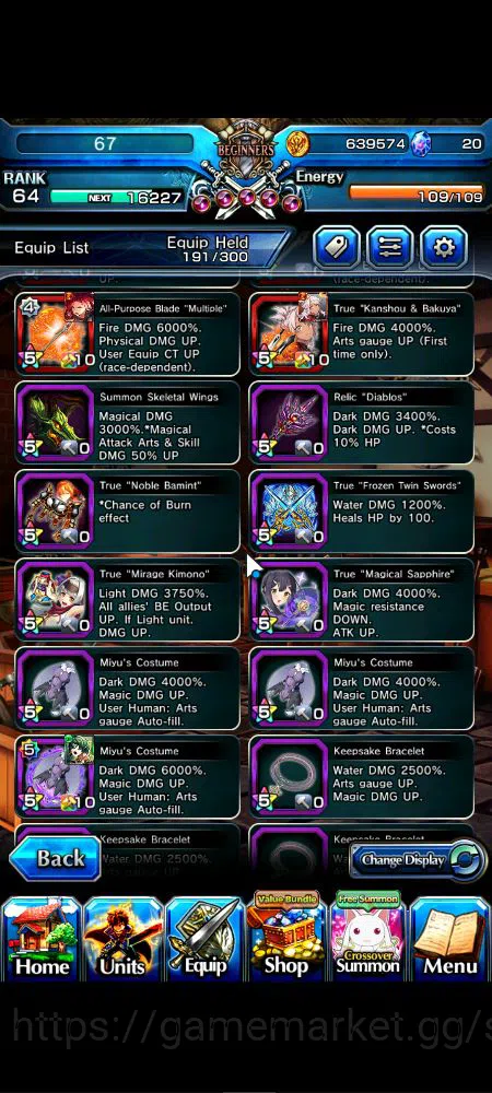 Grand Summoners Accounts Mid-Game Global|Rank 64|44 RGB|23 Ascend|RoyTW,EmiyaTW,Summer 17