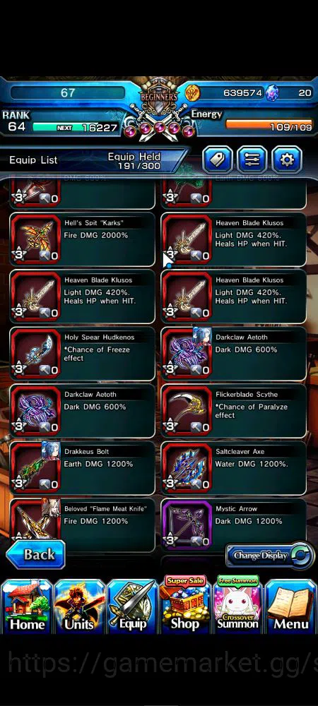 Grand Summoners Accounts Mid-Game Global|Rank 64|44 RGB|23 Ascend|RoyTW,EmiyaTW,Summer 7