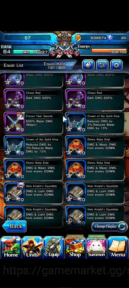 Grand Summoners Accounts Mid-Game Global|Rank 64|44 RGB|23 Ascend|RoyTW,EmiyaTW,Summer 8