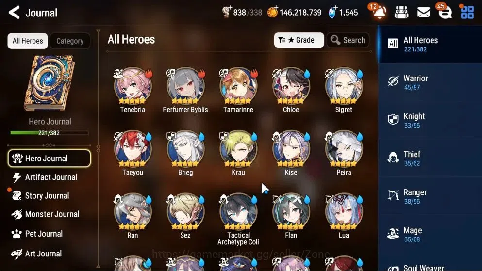 Epic Seven Accounts High-End GLOBAL Unverif|21 ML(SN Yulha,Salome,LOTScales,Har setti,NM Luna)+P Byblis,Rinak|PoH+Bles 10