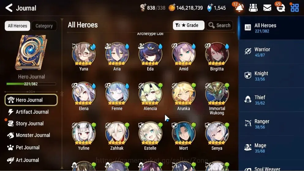 Epic Seven Accounts High-End GLOBAL Unverif|21 ML(SN Yulha,Salome,LOTScales,Har setti,NM Luna)+P Byblis,Rinak|PoH+Bles 11