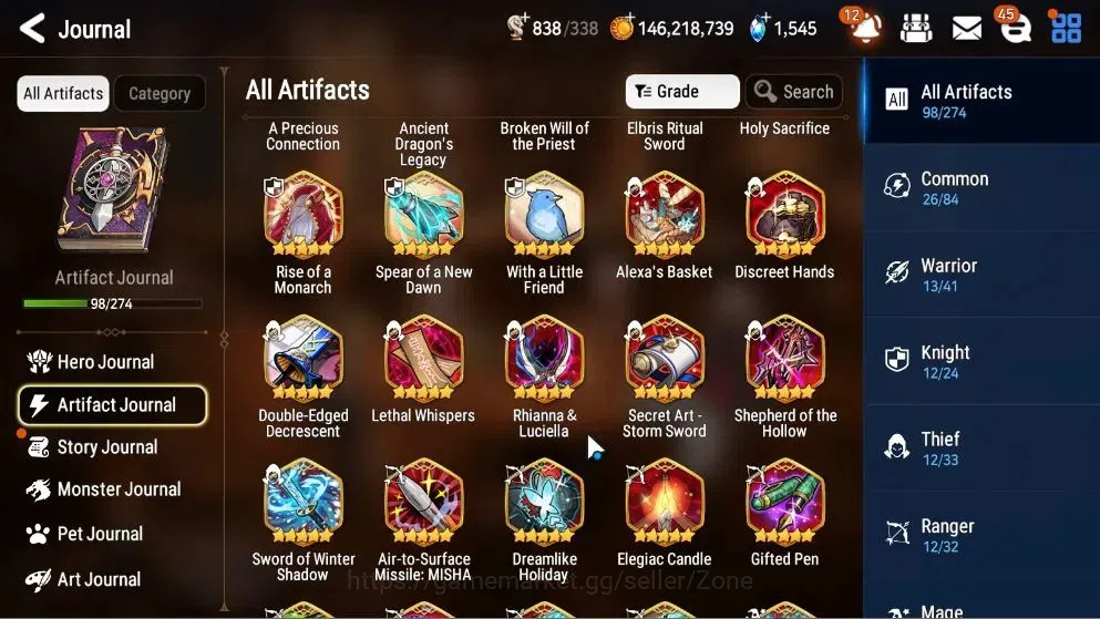 Epic Seven Accounts High-End GLOBAL Unverif|21 ML(SN Yulha,Salome,LOTScales,Har setti,NM Luna)+P Byblis,Rinak|PoH+Bles 15