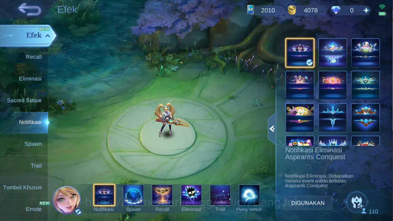 Mobile Legends: Bang Bang Accounts hero 110 skin 228 sanrio florin, KOF karina, risin image 14