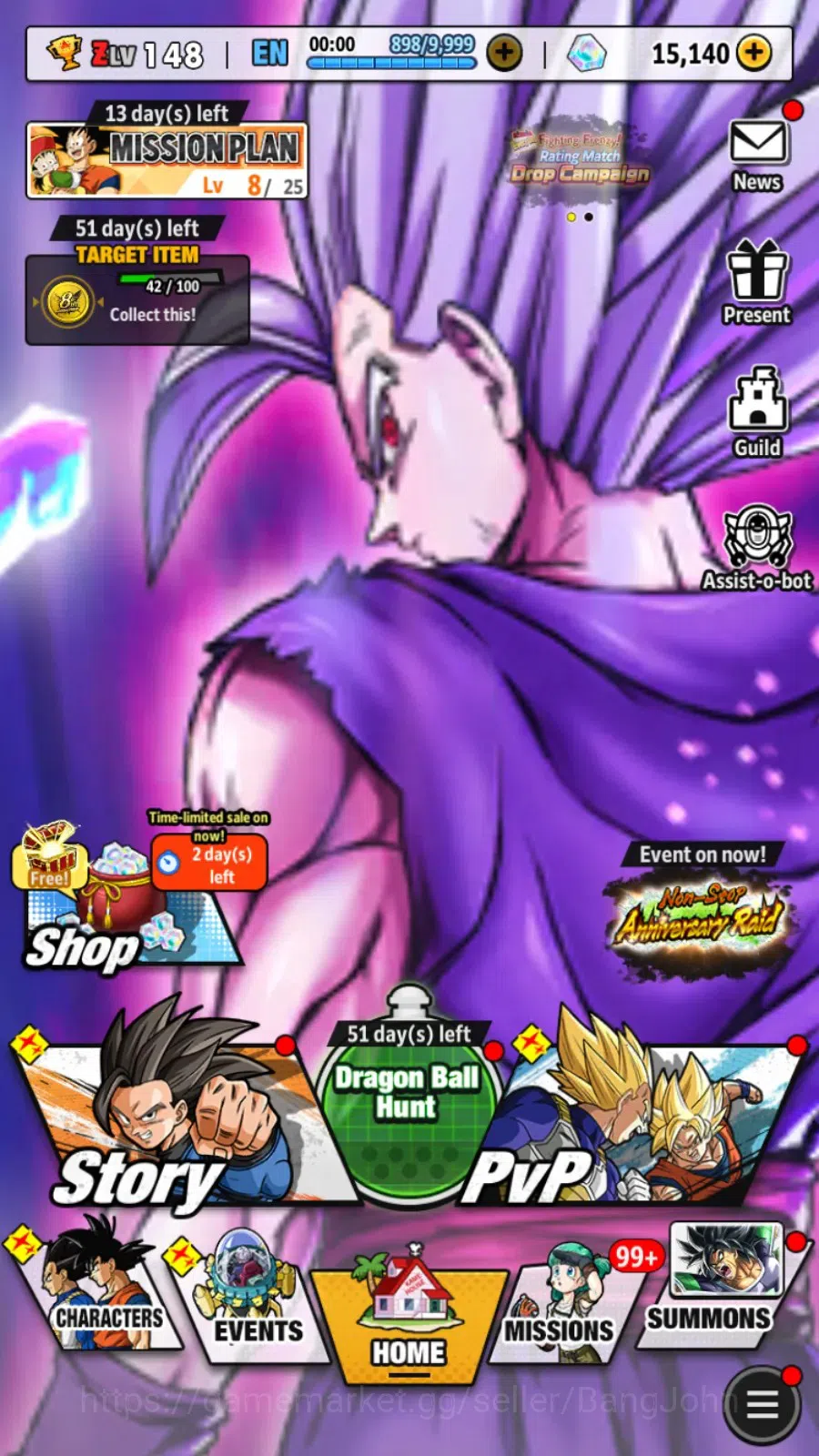 Dragon Ball Legends Accounts Android|Lvl 148|15.3M Total Power|15K CC|3 LR|2 UL image 11