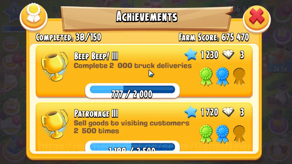 Hay Day Accounts Level 41| Barn Storage 1100 + Silo Storage 650 | 206k Coins,54 Dm |CN ON|Log Supercell ID|Take Email|Check 5