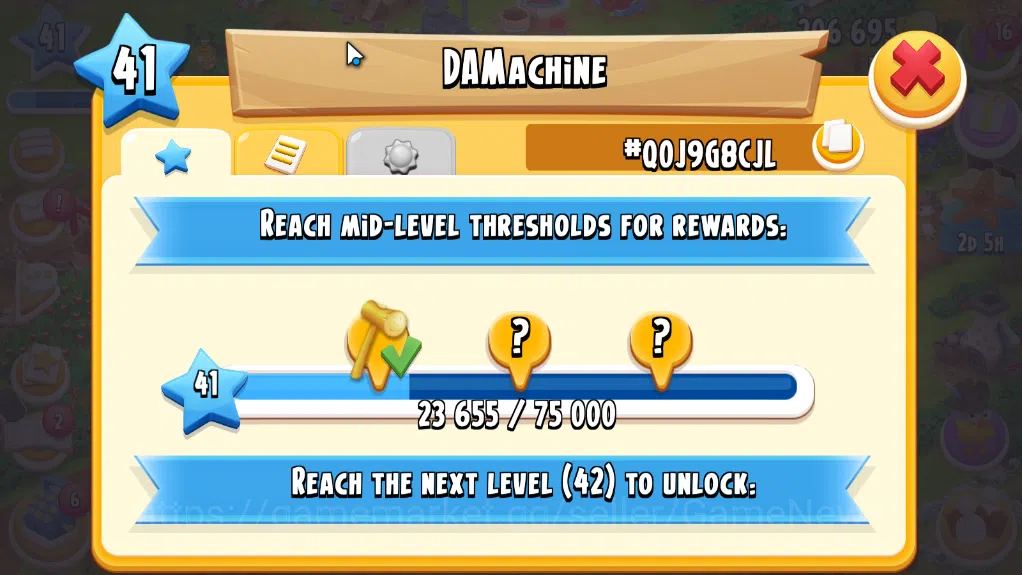Hay Day Accounts Level 41| Barn Storage 1100 + Silo Storage 650 | 206k Coins,54 Dm |CN ON|Log Supercell ID|Take Email|Check 6