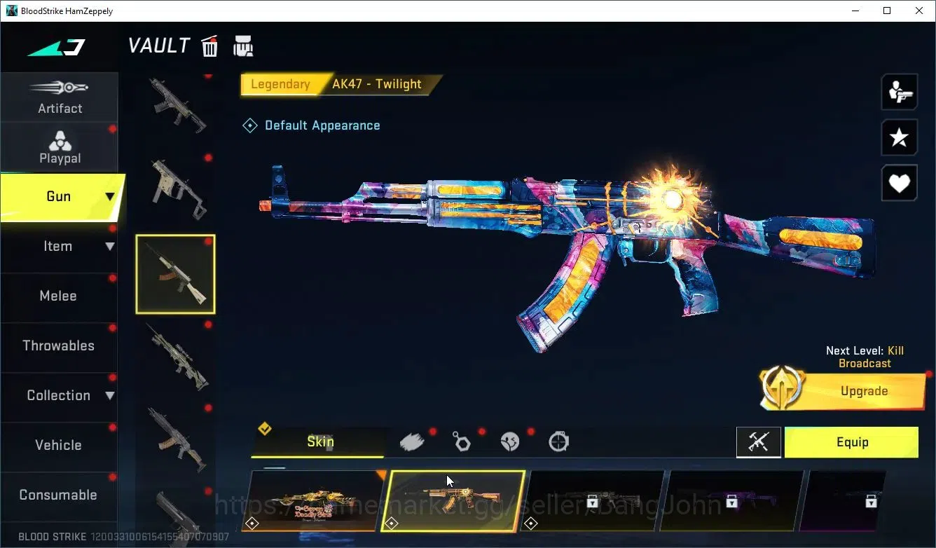 Blood Strike Accounts ASIA |3 COLLAB 7DS:QBZ95,KAR98k,AK47|1 Ultra|4 Leg image 3