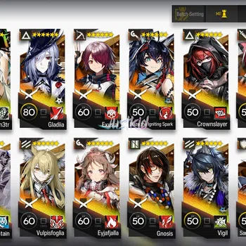 Arknights Accounts Mid-Tier ARKNIGHTS GLOBAL EARLYMID 17*6 , LIMITED LAPPLAND ALTER