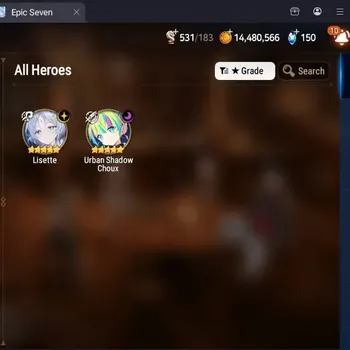 Epic Seven Accounts Starter Global Unverif|Best Starter|2ML (Lisette, US Choux)|Gold 14.4M|PoH+Bless ON|Energy 531|Side