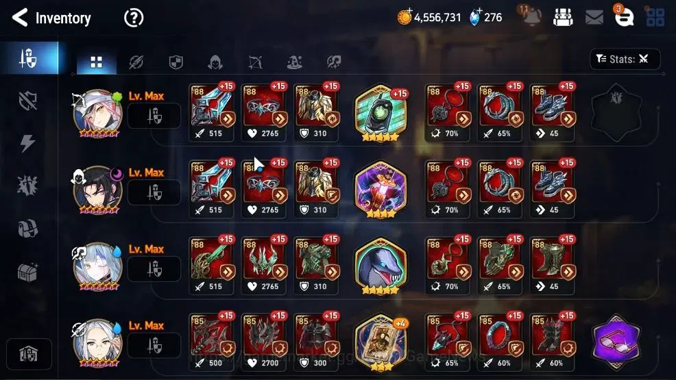 Epic Seven Accounts Mid-Tier GLOBAL UnVerif|New Era|10 ML(Schol Nurse Yulha,BArunka,ZIO,Etc)+Setsuka,Estele,TA Coli,etc|Poh 16