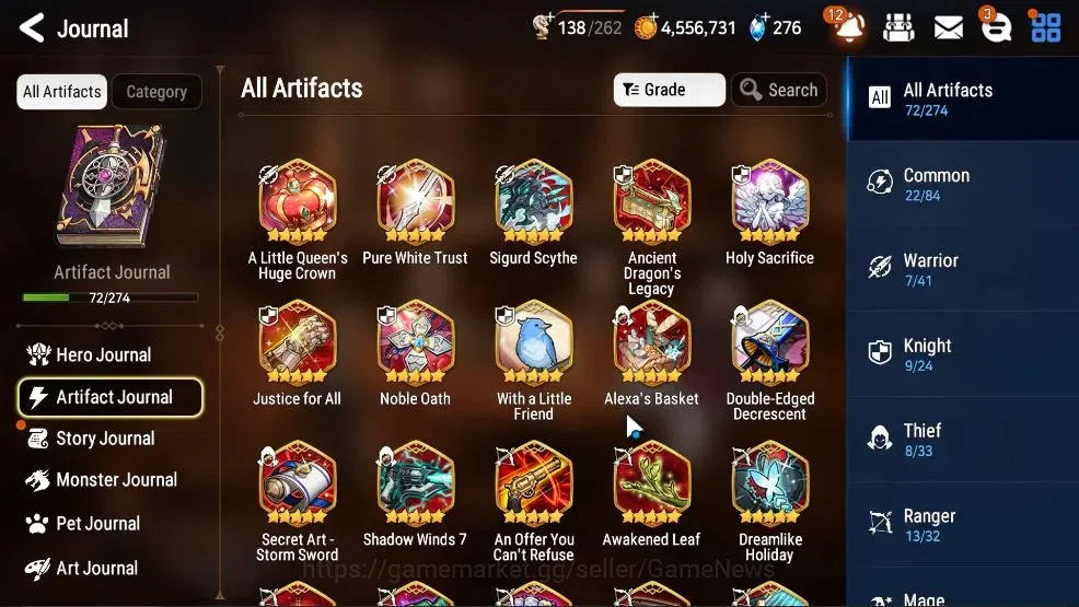 Epic Seven Accounts Mid-Tier GLOBAL UnVerif|New Era|10 ML(Schol Nurse Yulha,BArunka,ZIO,Etc)+Setsuka,Estele,TA Coli,etc|Poh 9