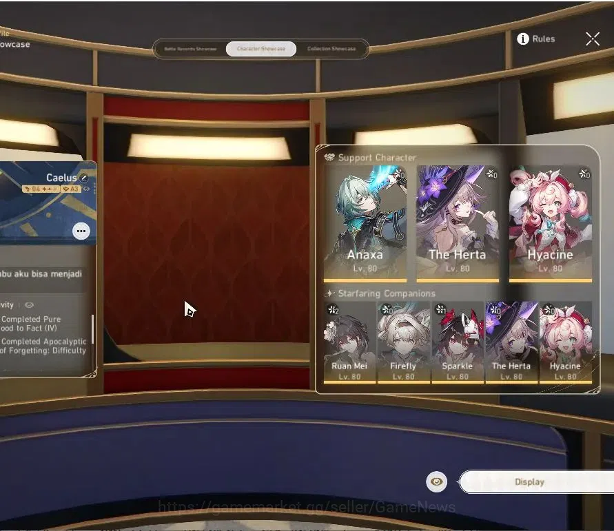 Honkai Star Rail Accounts Asia|TL 70|14 Limited|E2 Ruan Mei,E1 Sparkle,(Cast image 2
