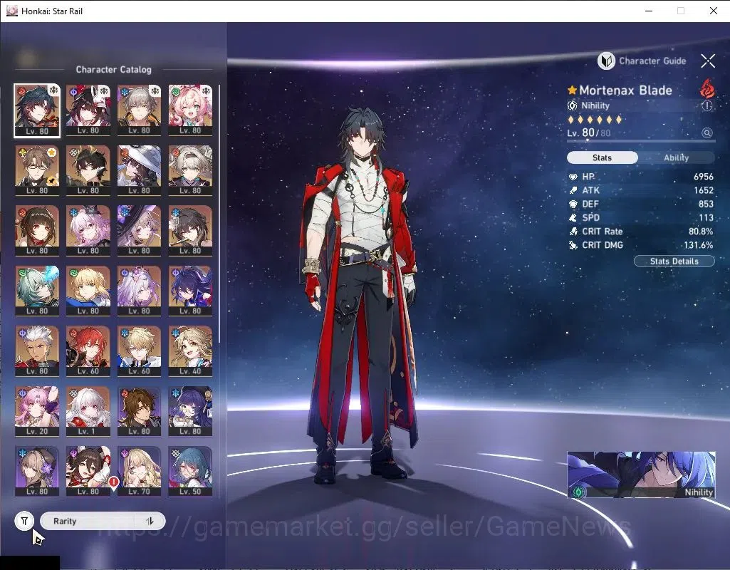 Honkai Star Rail Accounts Asia|TL 70|14 Limited|E2 Ruan Mei,E1 Sparkle,(Cast image 4