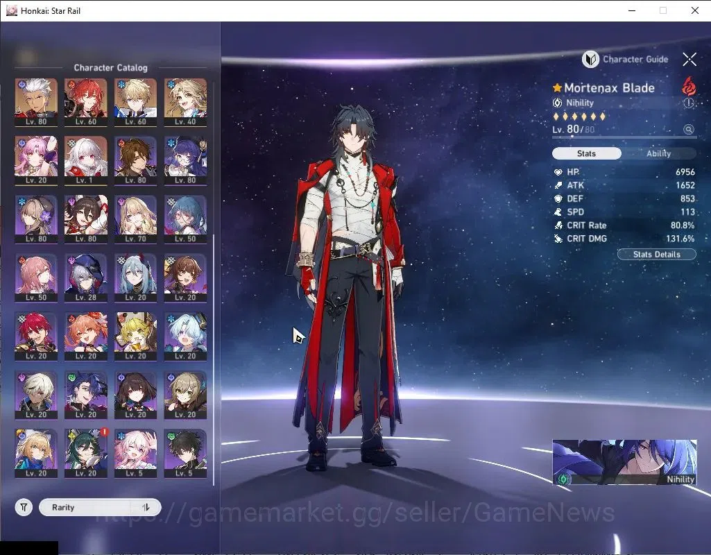 Honkai Star Rail Accounts Asia|TL 70|14 Limited|E2 Ruan Mei,E1 Sparkle,(Cast image 5