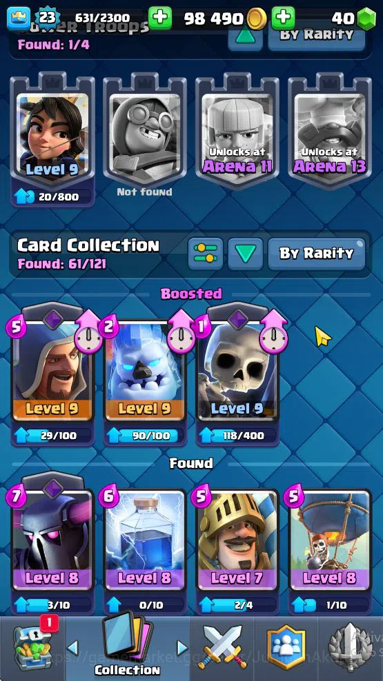 Clash Royale Accounts Starter Lvl 23|Trophy 3163|KTL 9|Limited Skin|Card 61| 3 EVO, 13 Epic, 24 Rare, 24 Common|Take 4