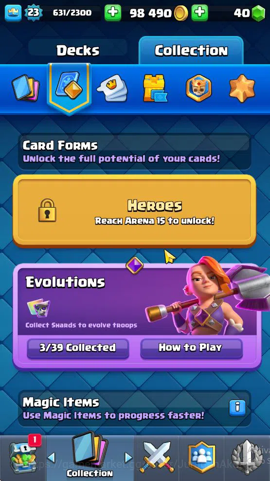 Clash Royale Accounts Starter Lvl 23|Trophy 3163|KTL 9|Limited Skin|Card 61| 3 EVO, 13 Epic, 24 Rare, 24 Common|Take 9