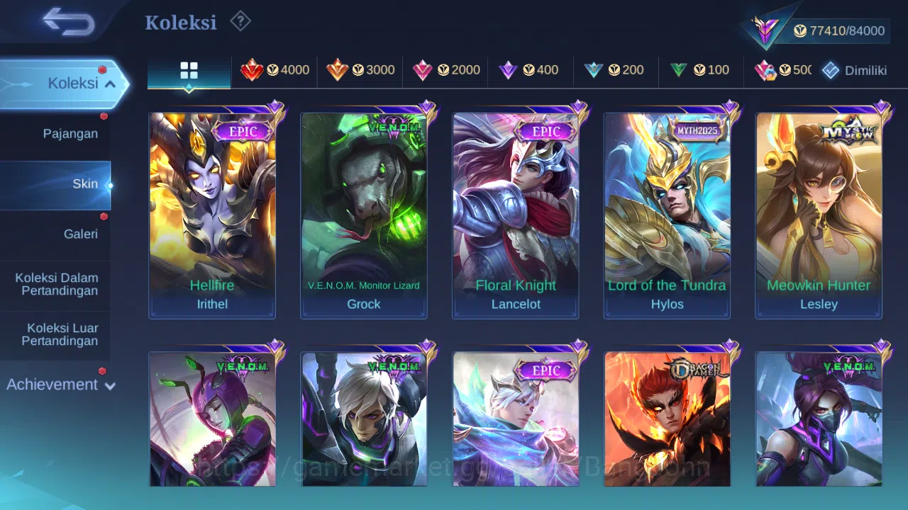 Mobile Legends: Bang Bang Accounts Others Hero 128 Skin 326 | Prime Yuzhong | Luckybox Alice, Lunox | CC Natalia | Epic 8