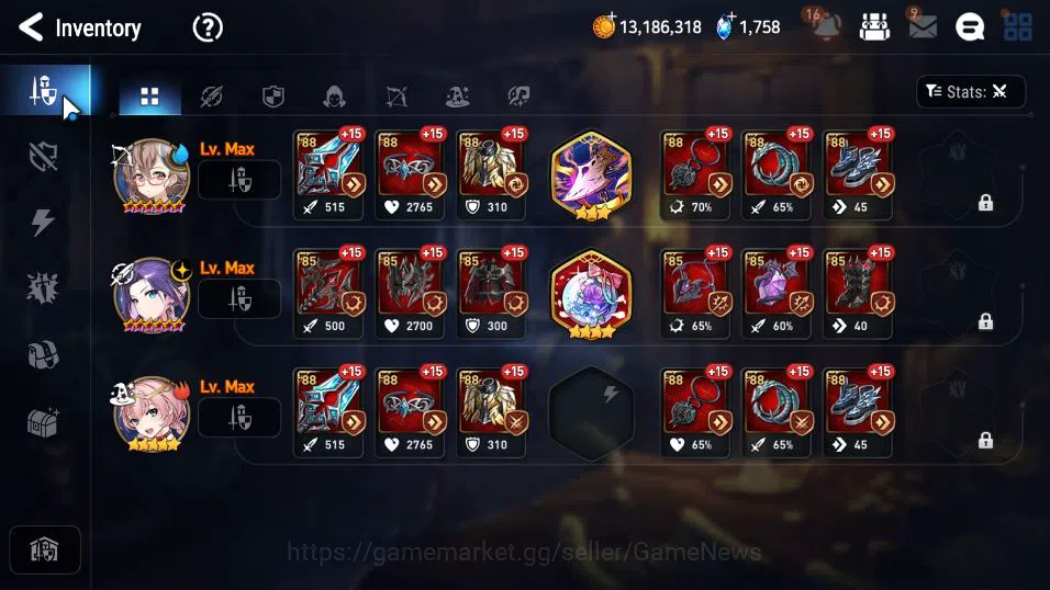 Epic Seven Accounts GLOBAL Unverif|NewEra|5 ML(NM Luna,US Choux,BW Ise image 11