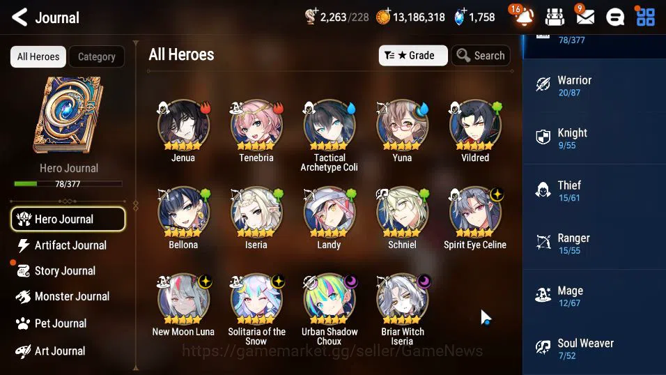 Epic Seven Accounts GLOBAL Unverif|NewEra|5 ML(NM Luna,US Choux,BW Ise image 13