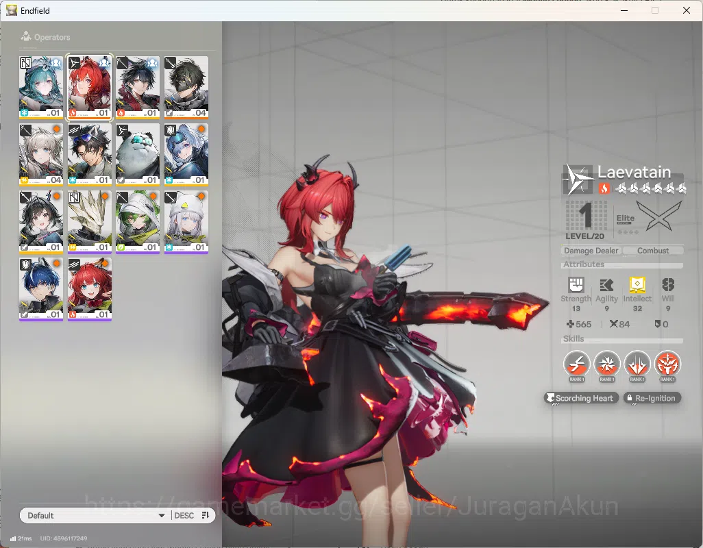 Arknights: Endfield Accounts Asia|Day2 Login| Fresh Starter Meta Laevatain + 7SR Character|GryphLink|Check SS(END812)