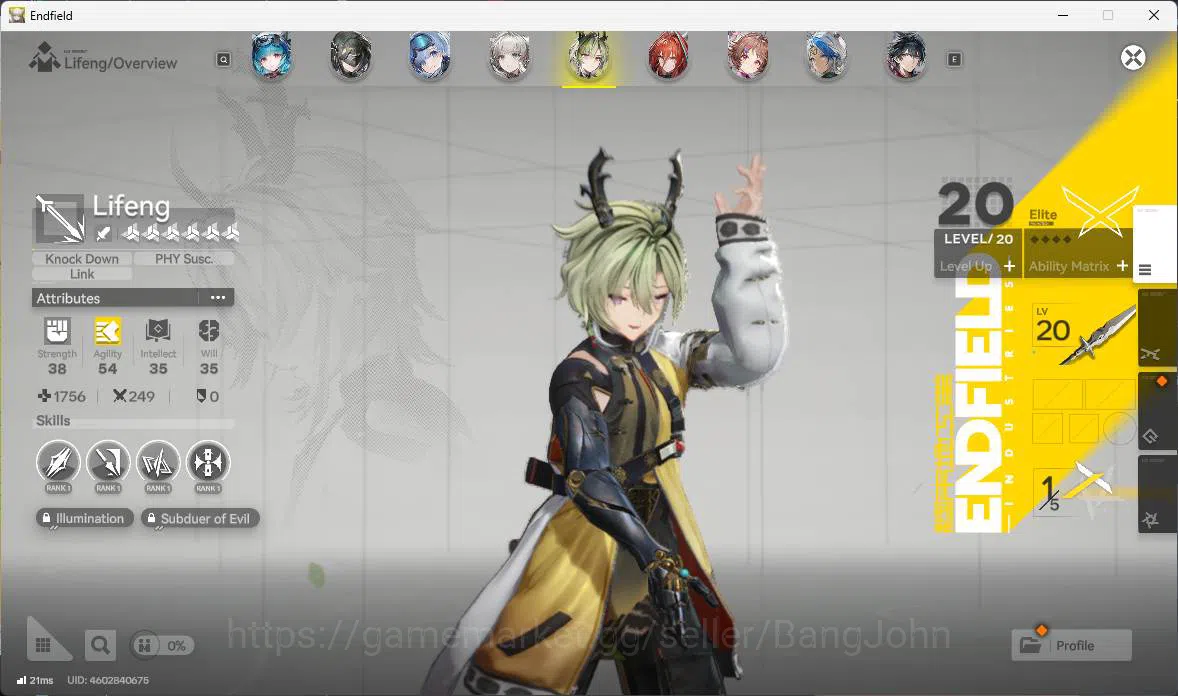 Arknights: Endfield Accounts ASIA | LVL 50 | Yvonne sign, Gilberta sign P1, Ros image 10