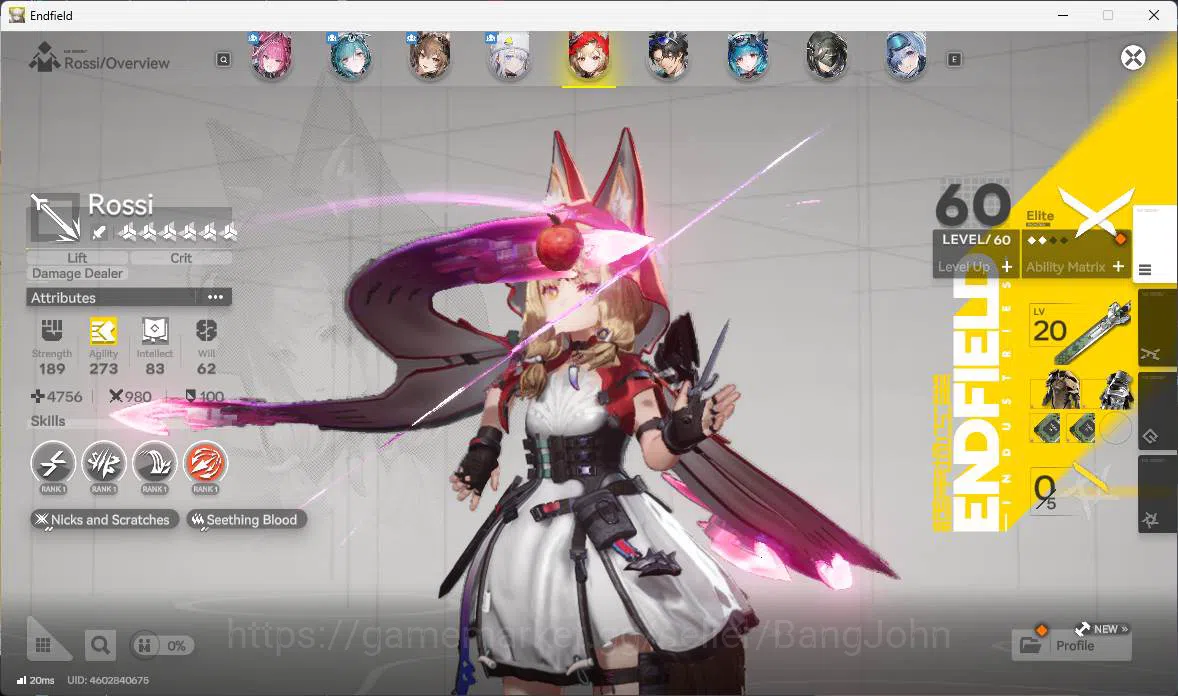Arknights: Endfield Accounts ASIA | LVL 50 | Yvonne sign, Gilberta sign P1, Ros image 12