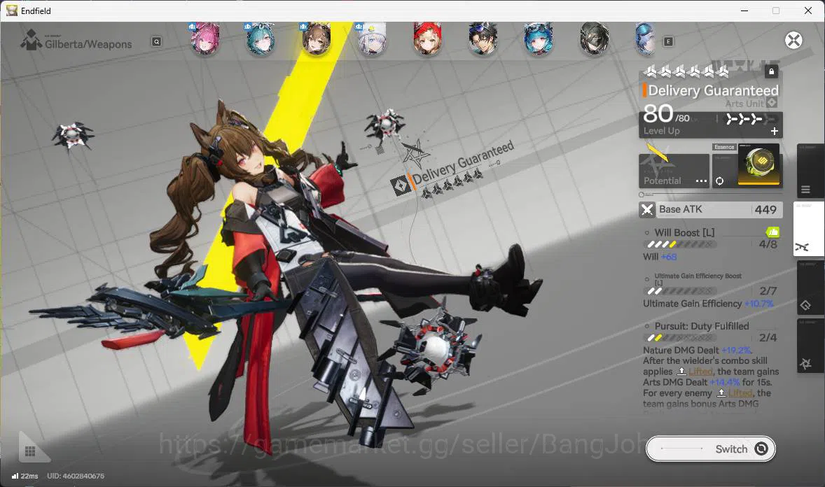 Arknights: Endfield Accounts ASIA | LVL 50 | Yvonne sign, Gilberta sign P1, Ros image 13