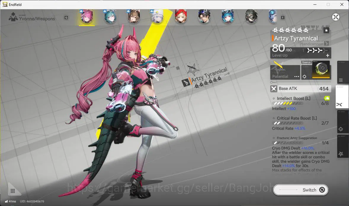 Arknights: Endfield Accounts ASIA | LVL 50 | Yvonne sign, Gilberta sign P1, Ros image 15