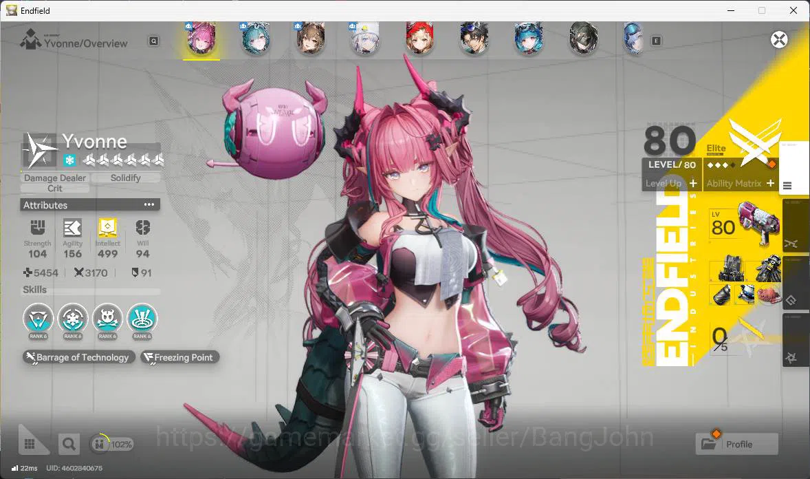 Arknights: Endfield Accounts ASIA | LVL 50 | Yvonne sign, Gilberta sign P1, Ros image 16
