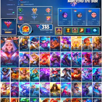 Mobile Legends: Bang Bang Collector #3568 318 Skins | Legend Lunox | Collector Natalia image 1