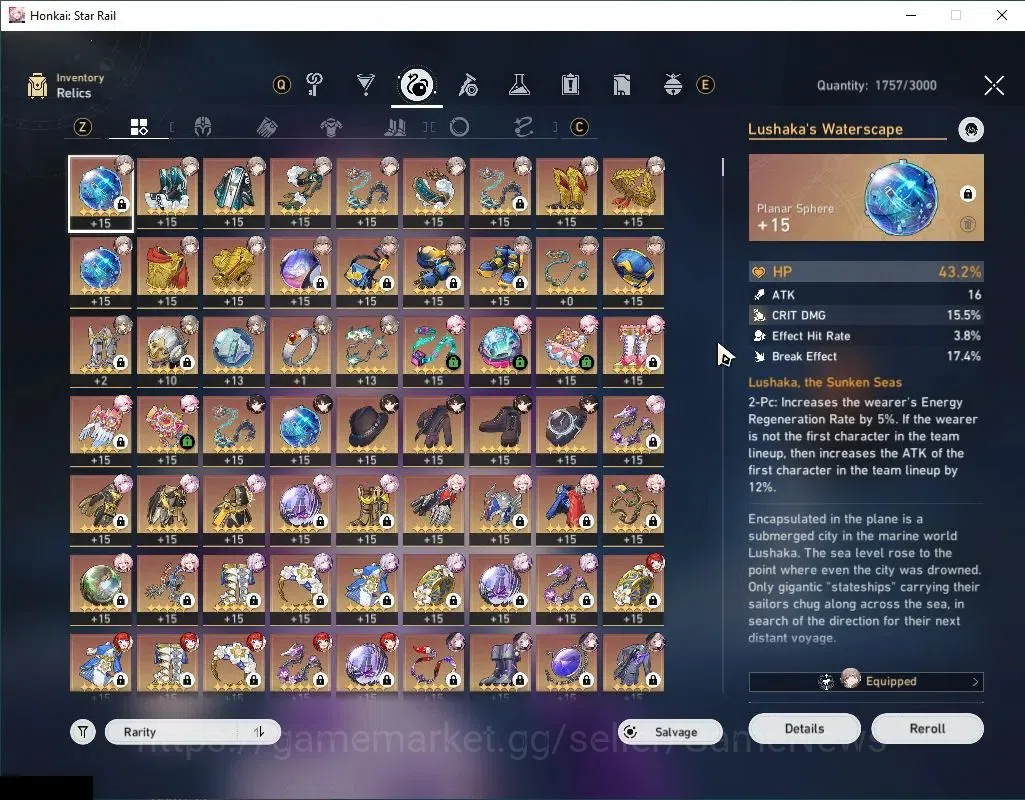 Honkai Star Rail Accounts Asia|TL70|17 Limited|[Castorice,Hyacine,Evernight, image 10