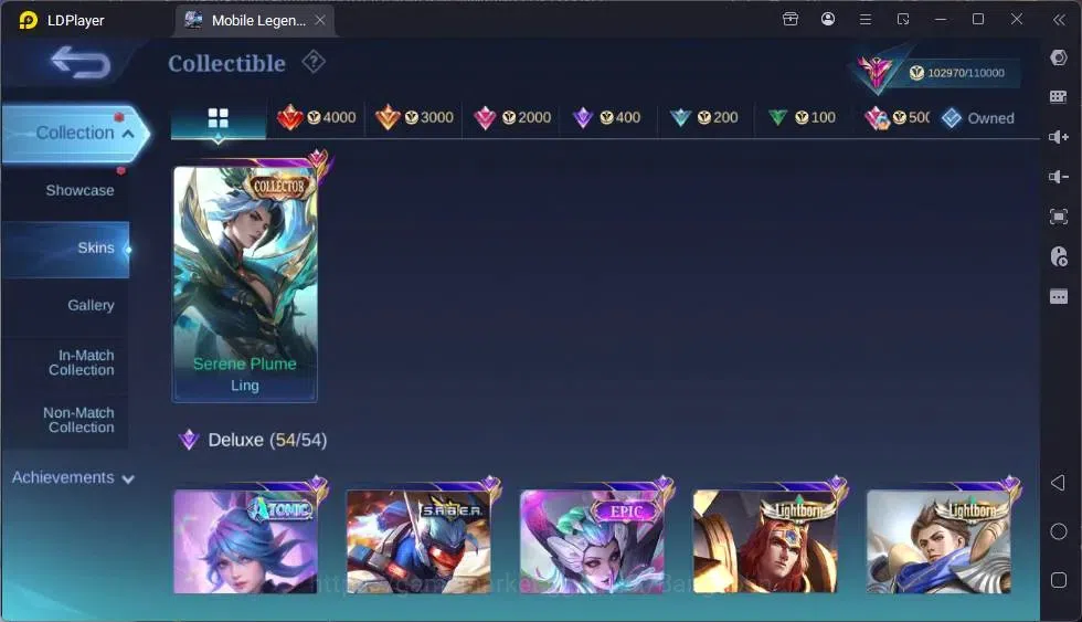 Mobile Legends: Bang Bang Accounts Global|Hero 132|Skin 372|Exalted|Legend Miya|Colle image 16