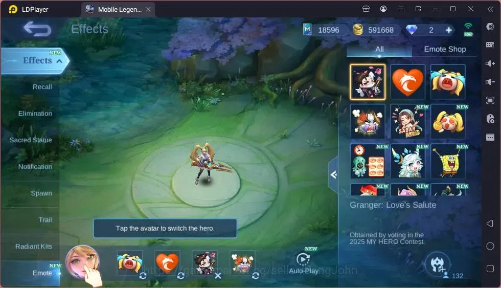 Mobile Legends: Bang Bang Accounts Global|Hero 132|Skin 372|Exalted|Legend Miya|Colle image 2