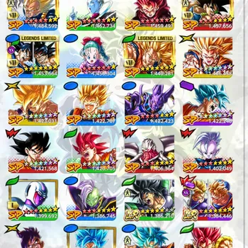 Dragon Ball Legends Accounts High-End Android |Lv.198|315M Total Power|242 CC|4 LR|5 UL|LR Goku|LR SS Truks&Gohan