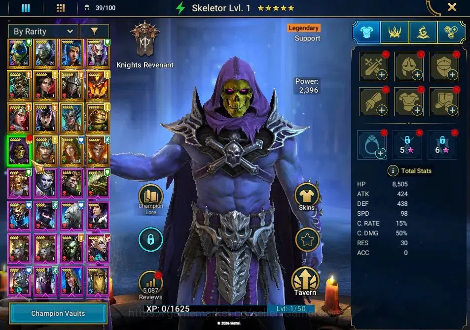 Raid: Shadow Legends Accounts Lv21|610K Pwr|16 Legend(Leonardo,Artak,Ninja,Wukon image 10