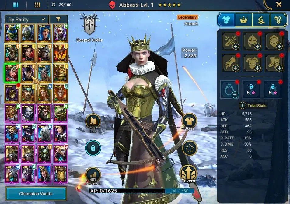 Raid: Shadow Legends Accounts Lv21|610K Pwr|16 Legend(Leonardo,Artak,Ninja,Wukon image 11
