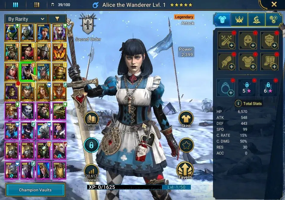 Raid: Shadow Legends Accounts Lv21|610K Pwr|16 Legend(Leonardo,Artak,Ninja,Wukon image 7