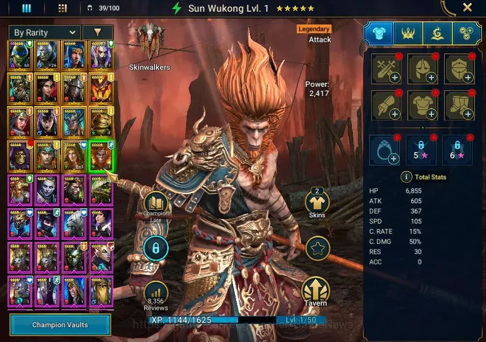 Raid: Shadow Legends Accounts Lv21|610K Pwr|16 Legend(Leonardo,Artak,Ninja,Wukon image 9