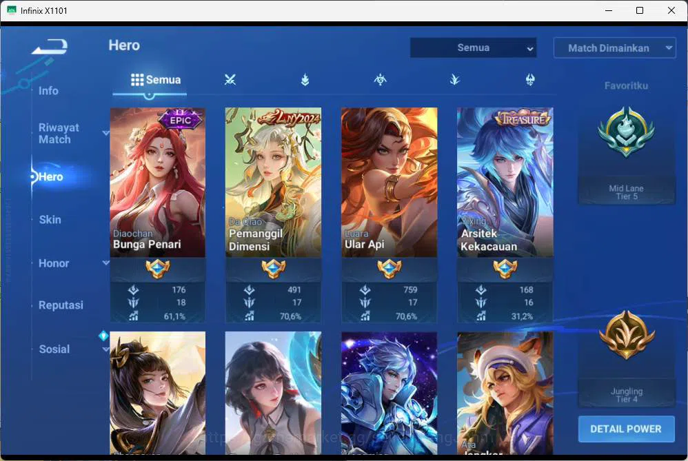 Honor of Kings Accounts GLOBAL | hero 112, skin 137 Sxnx hao yi, legend al image 3