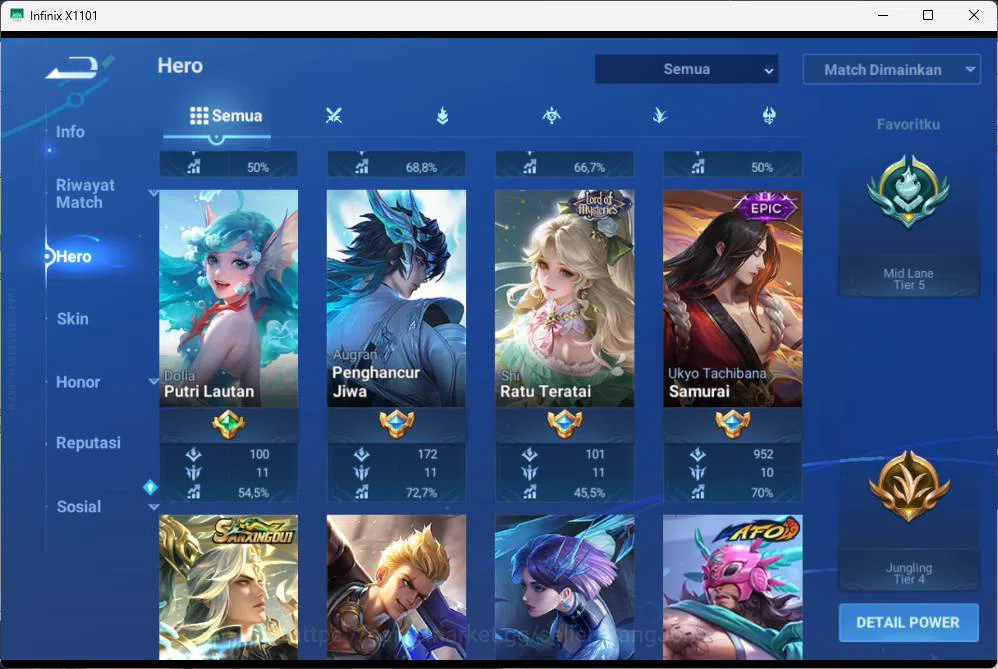 Honor of Kings Accounts GLOBAL | hero 112, skin 137 Sxnx hao yi, legend al image 4
