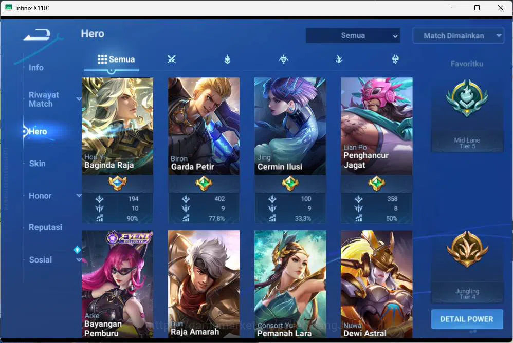 Honor of Kings Accounts GLOBAL | hero 112, skin 137 Sxnx hao yi, legend al image 5