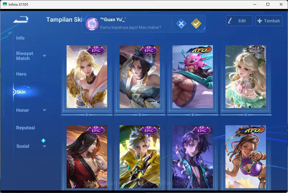 Honor of Kings Accounts GLOBAL | hero 112, skin 137 Sxnx hao yi, legend al image 9