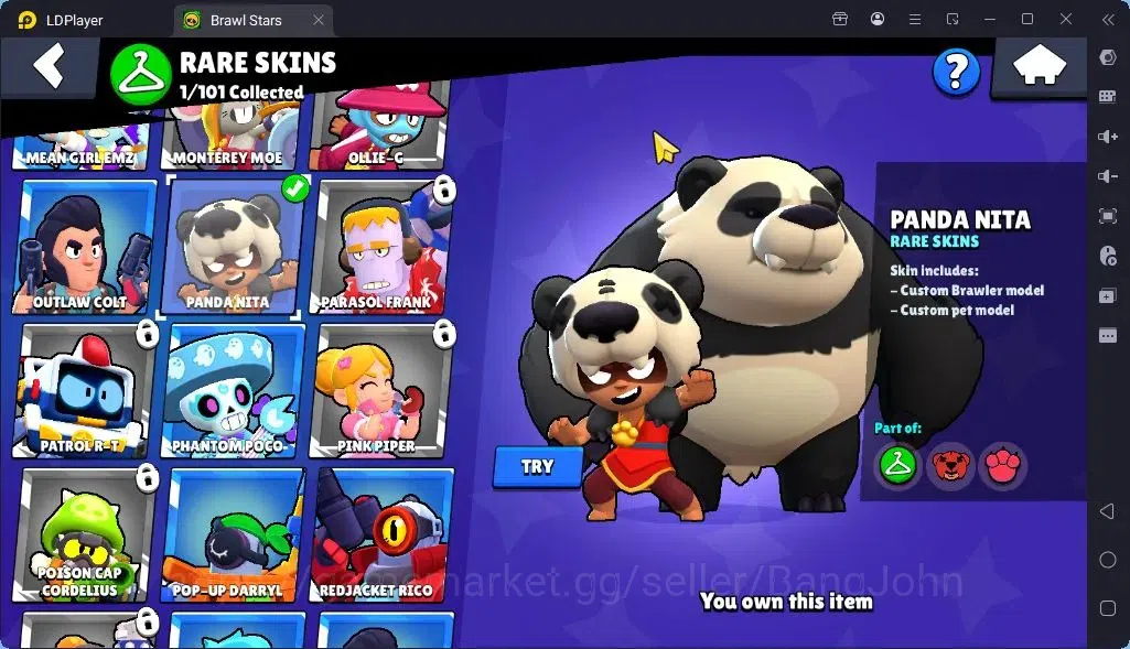 Brawl Stars Accounts Global |Trophy 2126 | Brawler 29| Skins 1 Hyperchrge 1Mythic,8Epic| Bling 6956|Protect Off|Check SS 11