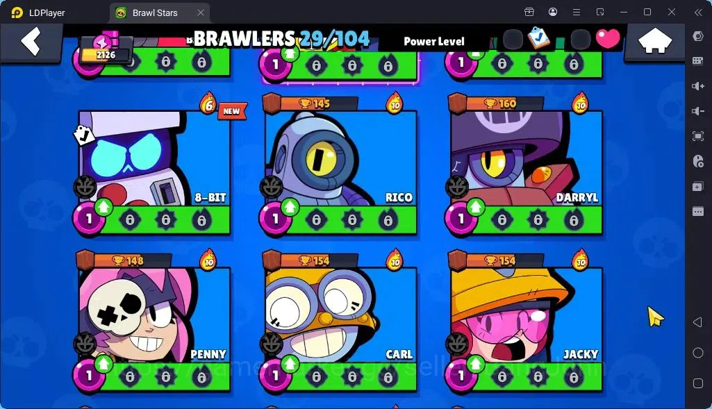 Brawl Stars Accounts Global |Trophy 2126 | Brawler 29| Skins 1 Hyperchrge 1Mythic,8Epic| Bling 6956|Protect Off|Check SS 8