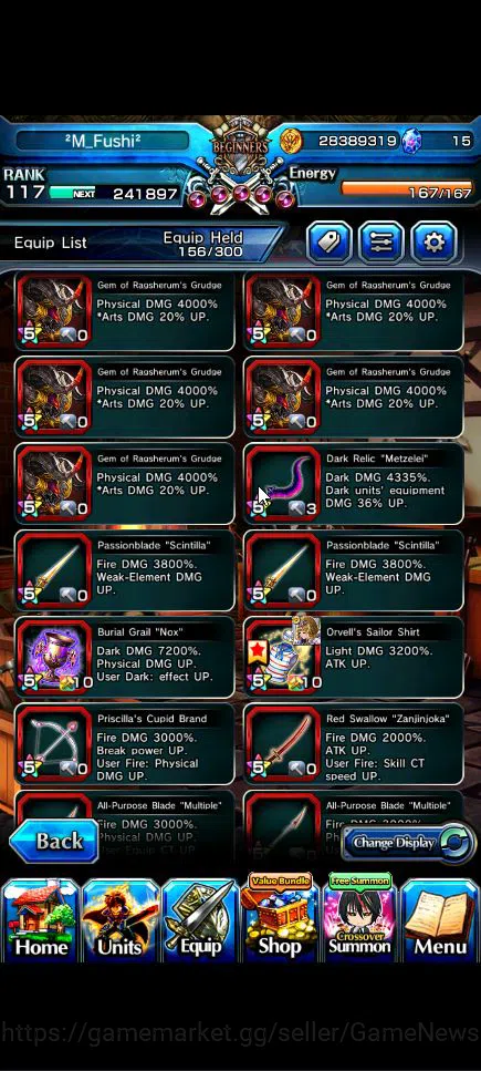 Grand Summoners Accounts Global|Rank 117|15 Ascend+6 TW|[Emiyu,S Chloe,Isli image 12