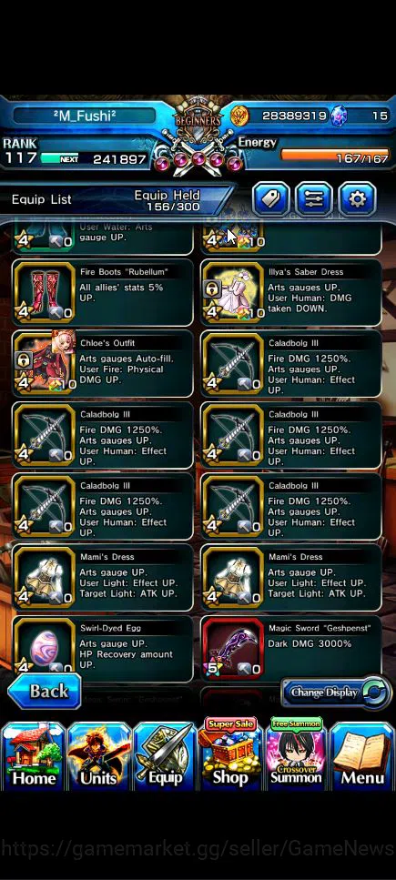 Grand Summoners Accounts Global|Rank 117|15 Ascend+6 TW|[Emiyu,S Chloe,Isli image 14
