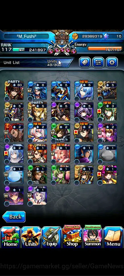 Grand Summoners Accounts Global|Rank 117|15 Ascend+6 TW|[Emiyu,S Chloe,Isli image 18