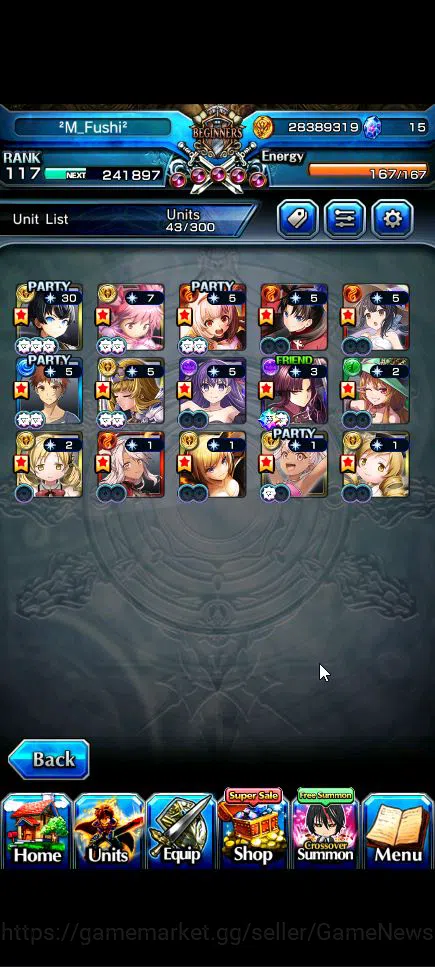 Grand Summoners Accounts Global|Rank 117|15 Ascend+6 TW|[Emiyu,S Chloe,Isli image 19