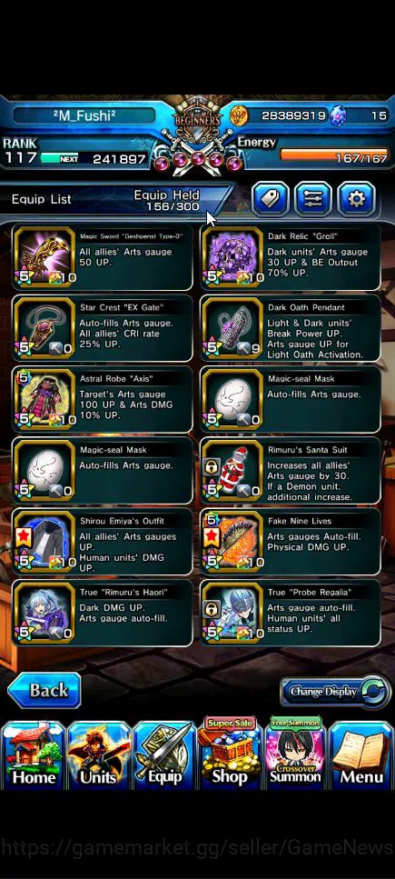 Grand Summoners Accounts Global|Rank 117|15 Ascend+6 TW|[Emiyu,S Chloe,Isli image 5